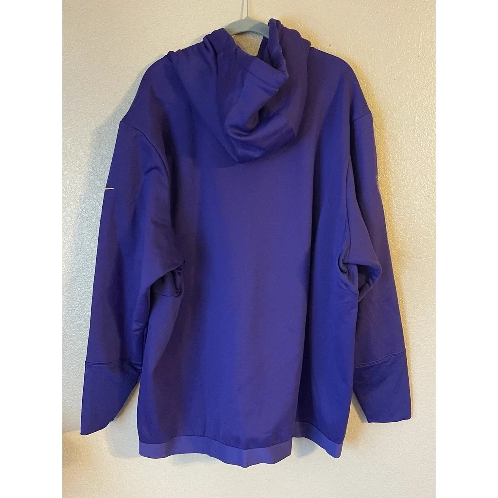 Men's 3XL NWOT Minnesota Vikings Nike Therma Fit Sideline Pullover Hoodie Purple